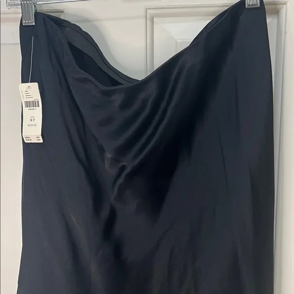 Anthropologie Tilda knee length slip skirt / Black Women's Skirt - Picture 9 of 9